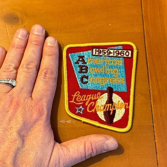 1959-1960 American bowling congress league champions patch - Picture 3 of 3